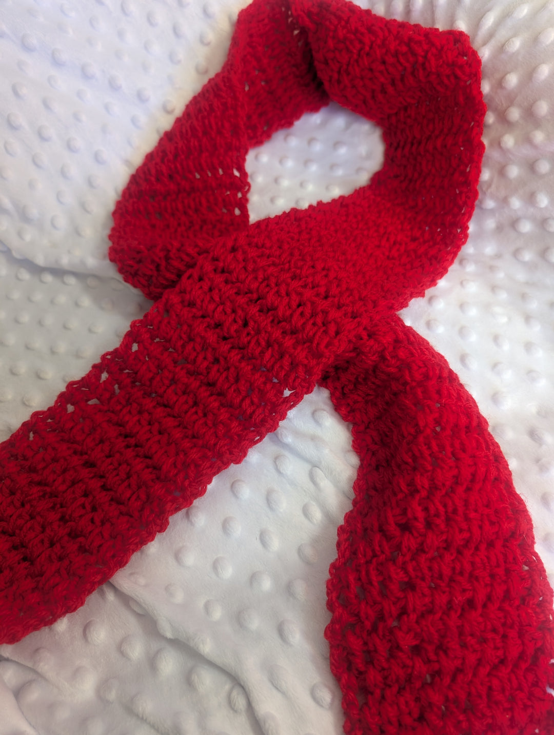 1431948 Bright Red Scarf