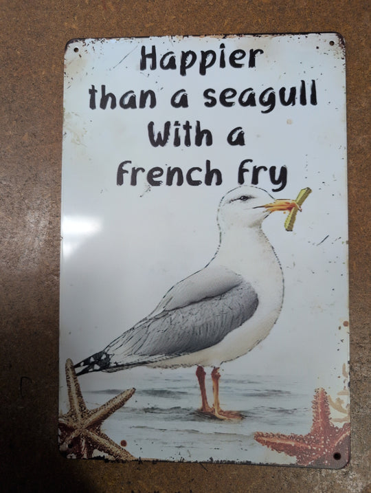 1431990 Metal Sign "Seagull"