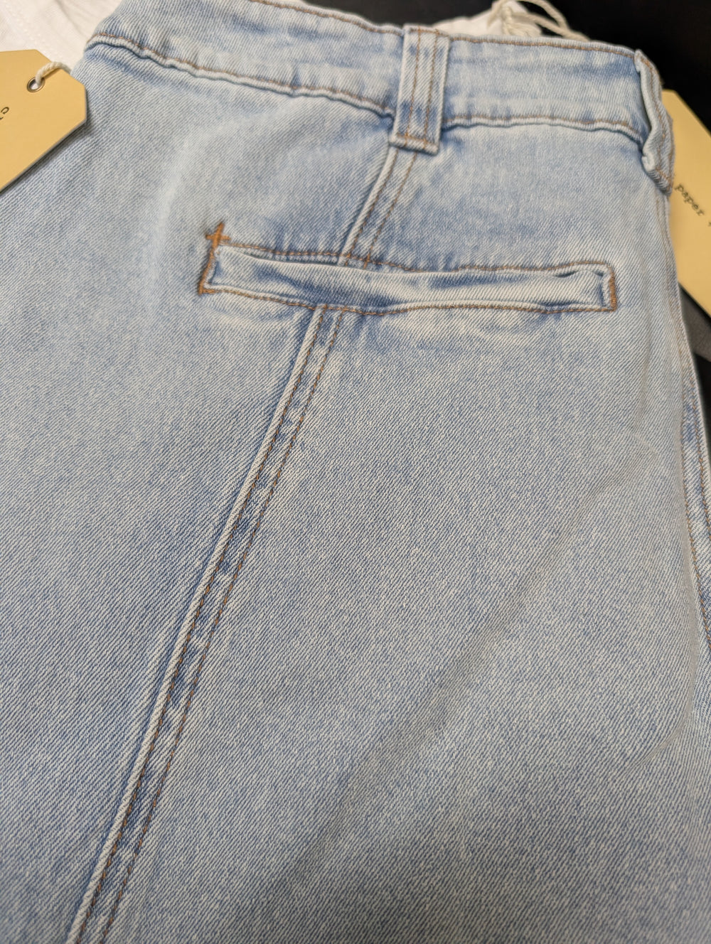 C1555S25 Cloth + Paper + Scissors Wide Leg Seam Jean