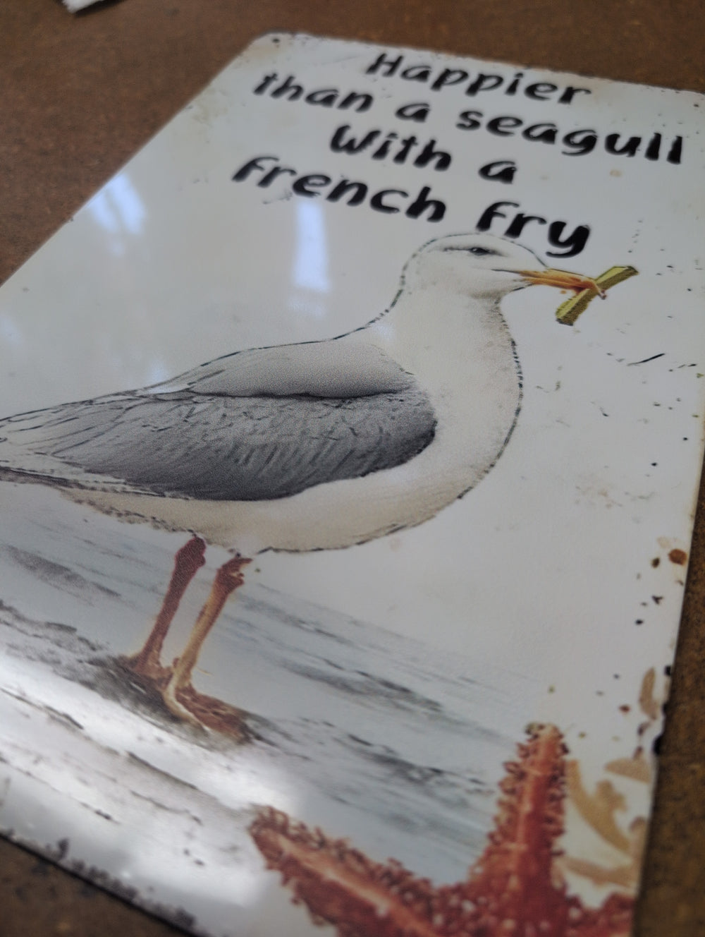 1431990 Metal Sign "Seagull"
