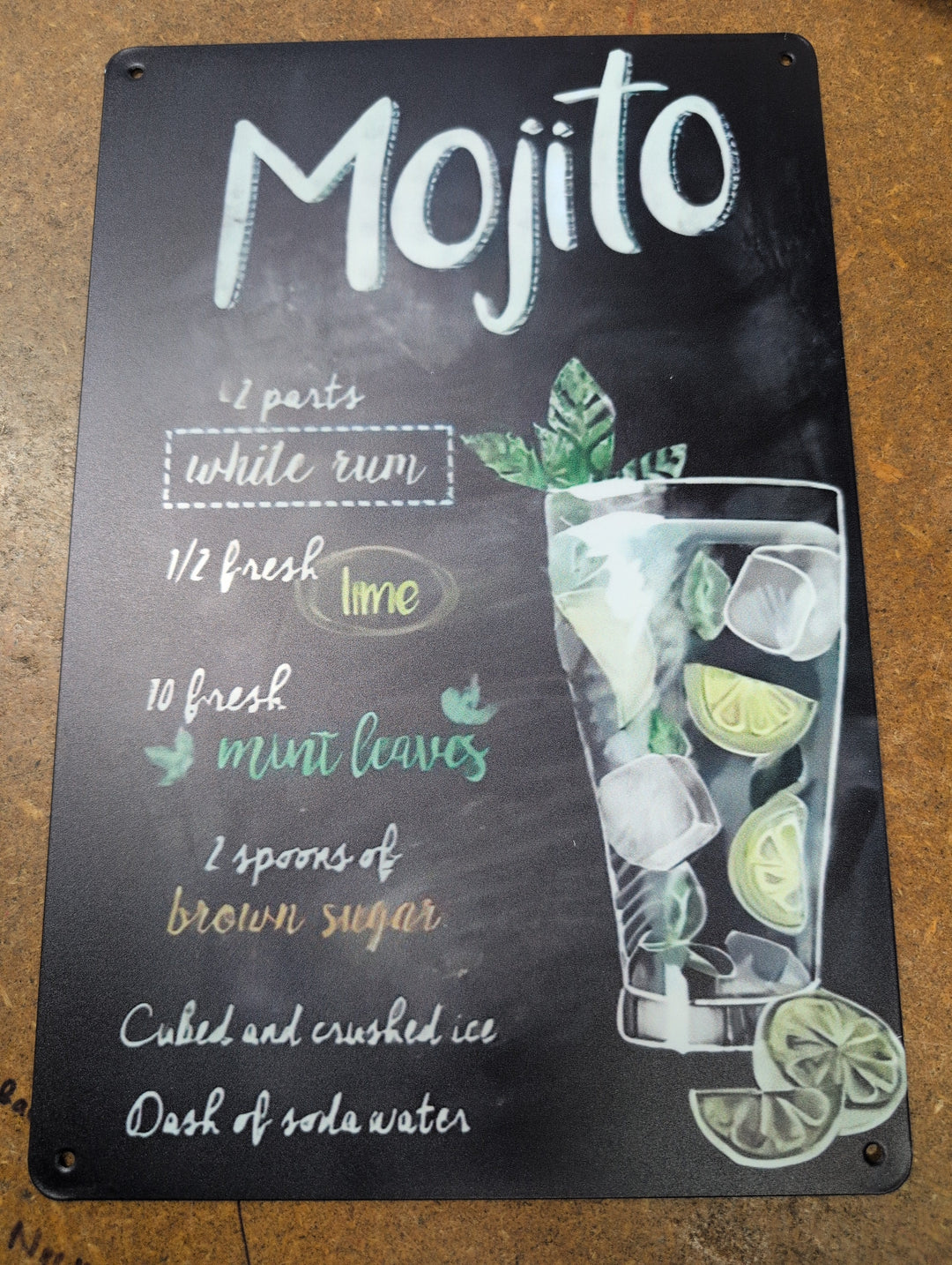 1431992 Metal Sign "Cocktail Hour"