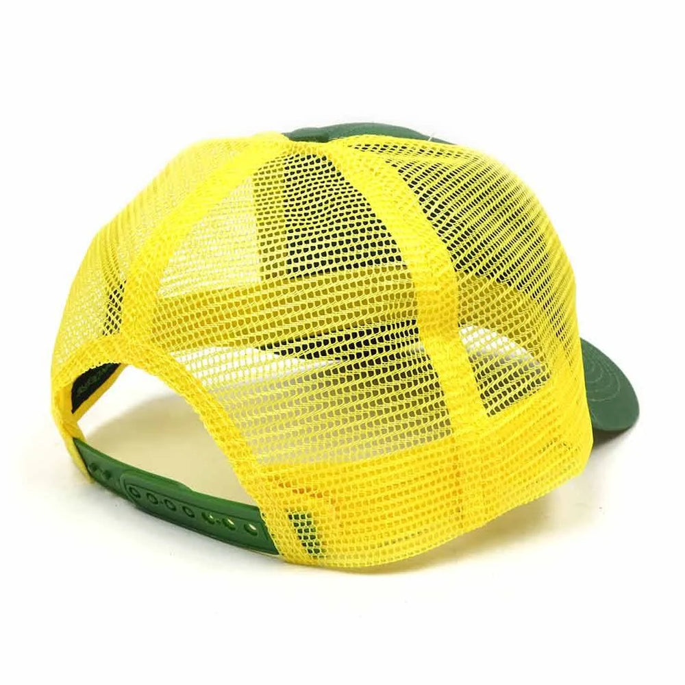 John Deere Unisex JD Logo Mesh Back Cap (13080277YW00) Yellow/Green OSFM