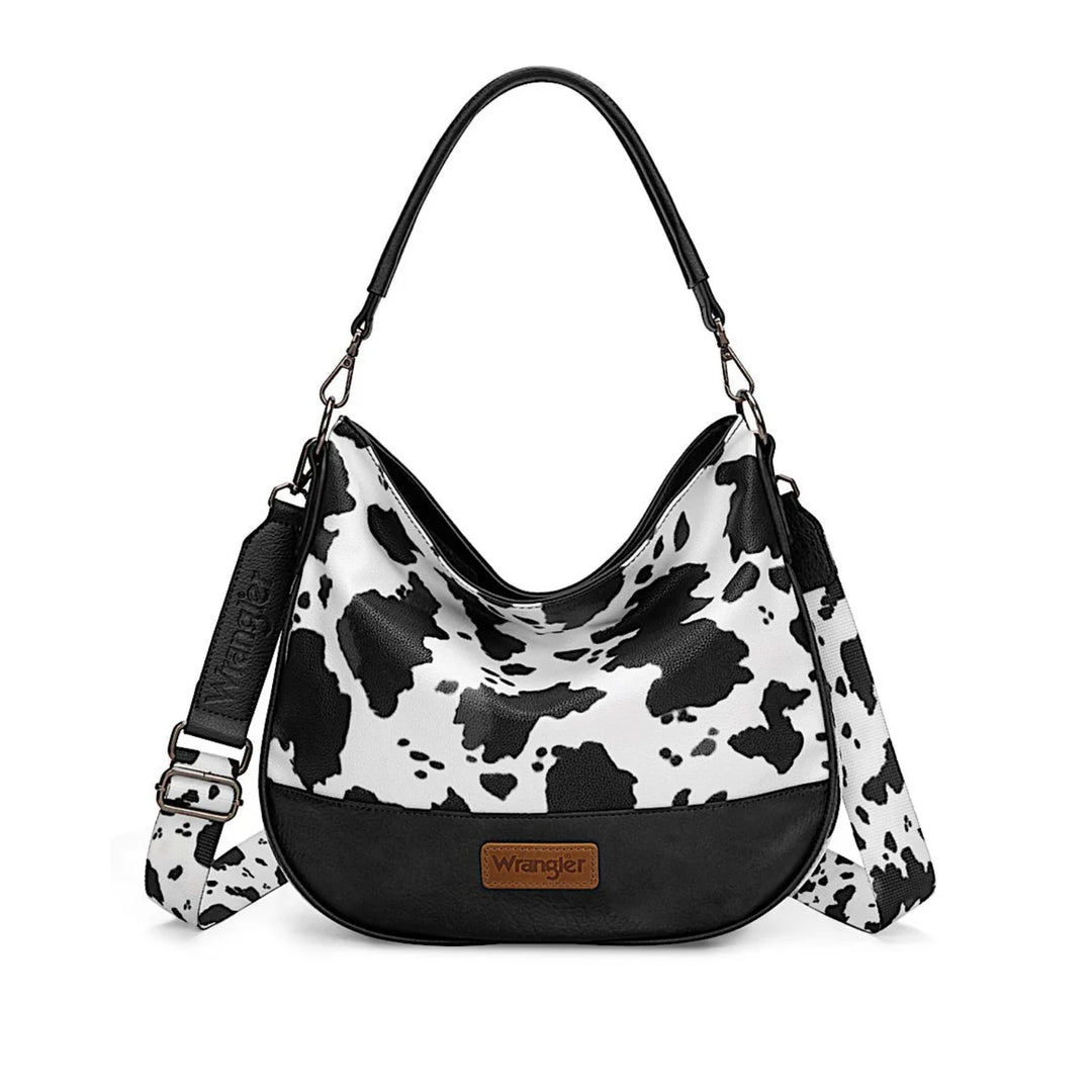 X6S4932BAG Animal print Slouch Bag | Black