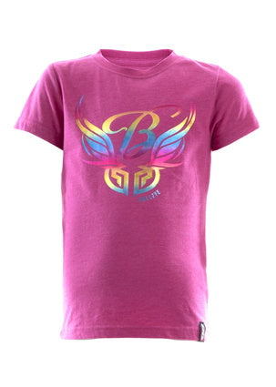 B2S5503211 Girls Wings S/S Tee | Orchid Marle