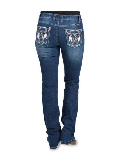 PCP2210654 Bettina Relaxed Rider Jean | Old Indigo
