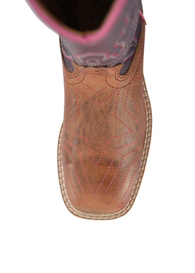 PCP78071C Children Hadley Boot | Brown/Purple