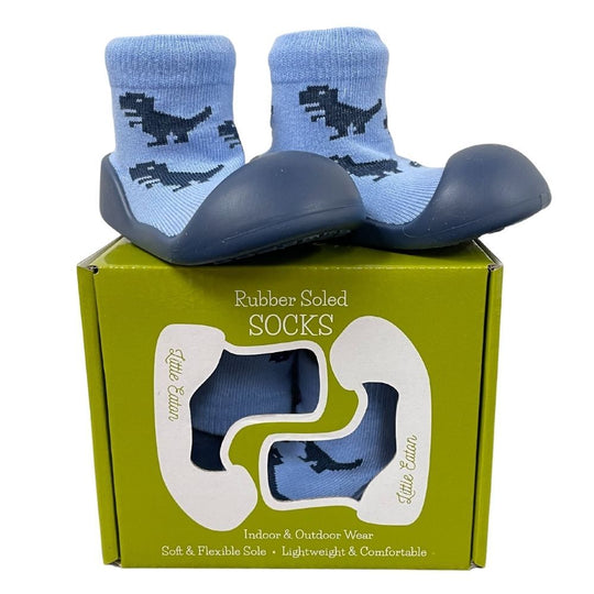 SRSD Rubber Soled Socks | Dinosaur Blue