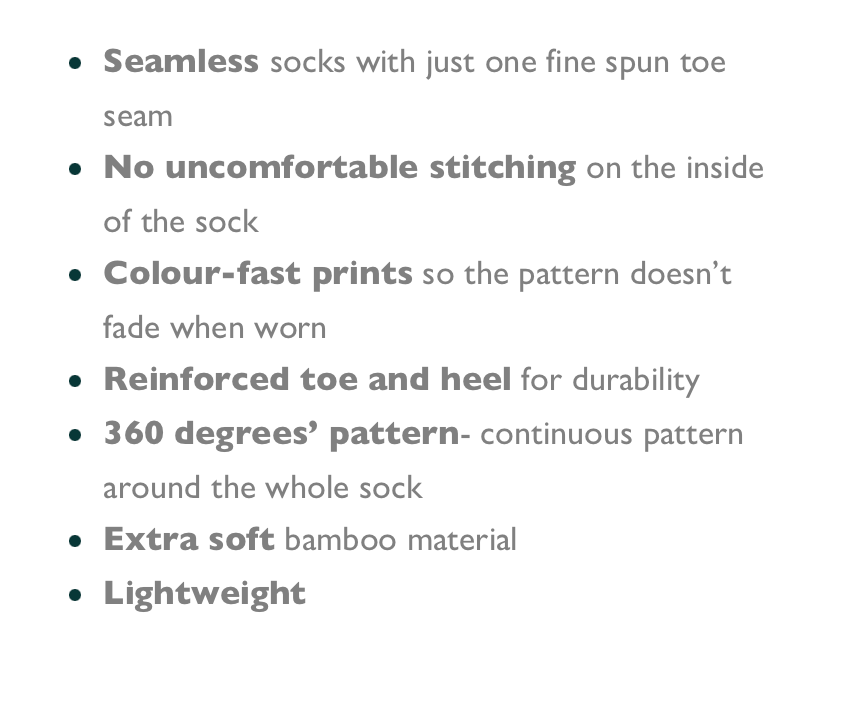 REDFOXSOX Bamboo Socks Gift Box | Larger Wider Fit