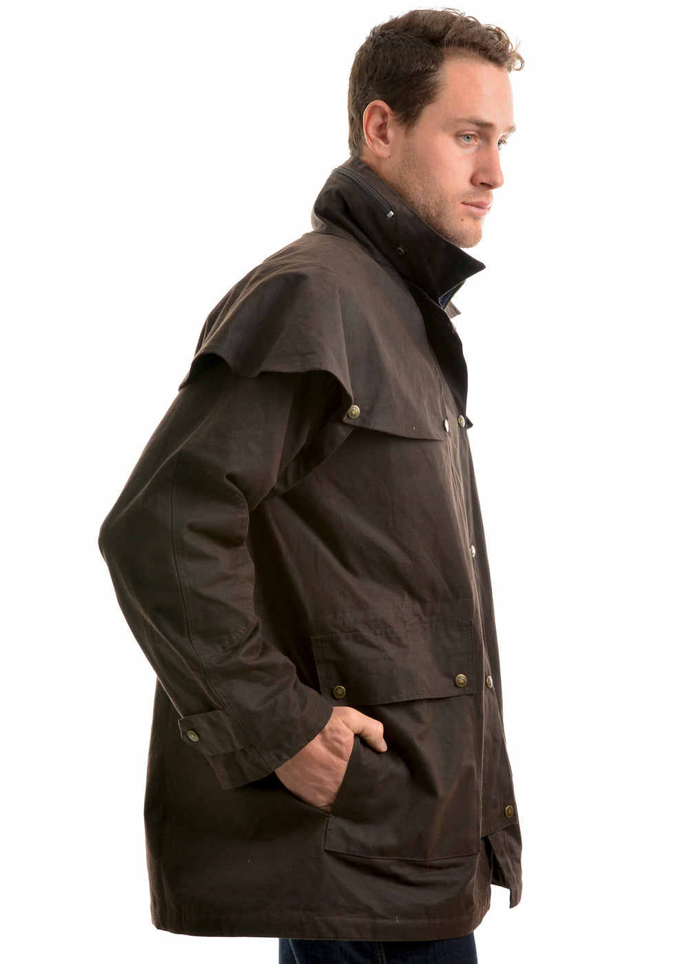 TCP1731408 High Country Prof Oilskin Short Coat I Rustic Mulch