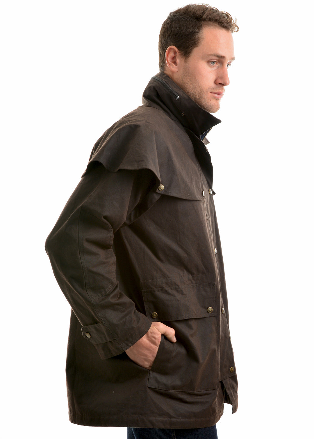 TCP1731408 High Country Prof Oilskin Short Coat I Rustic Mulch