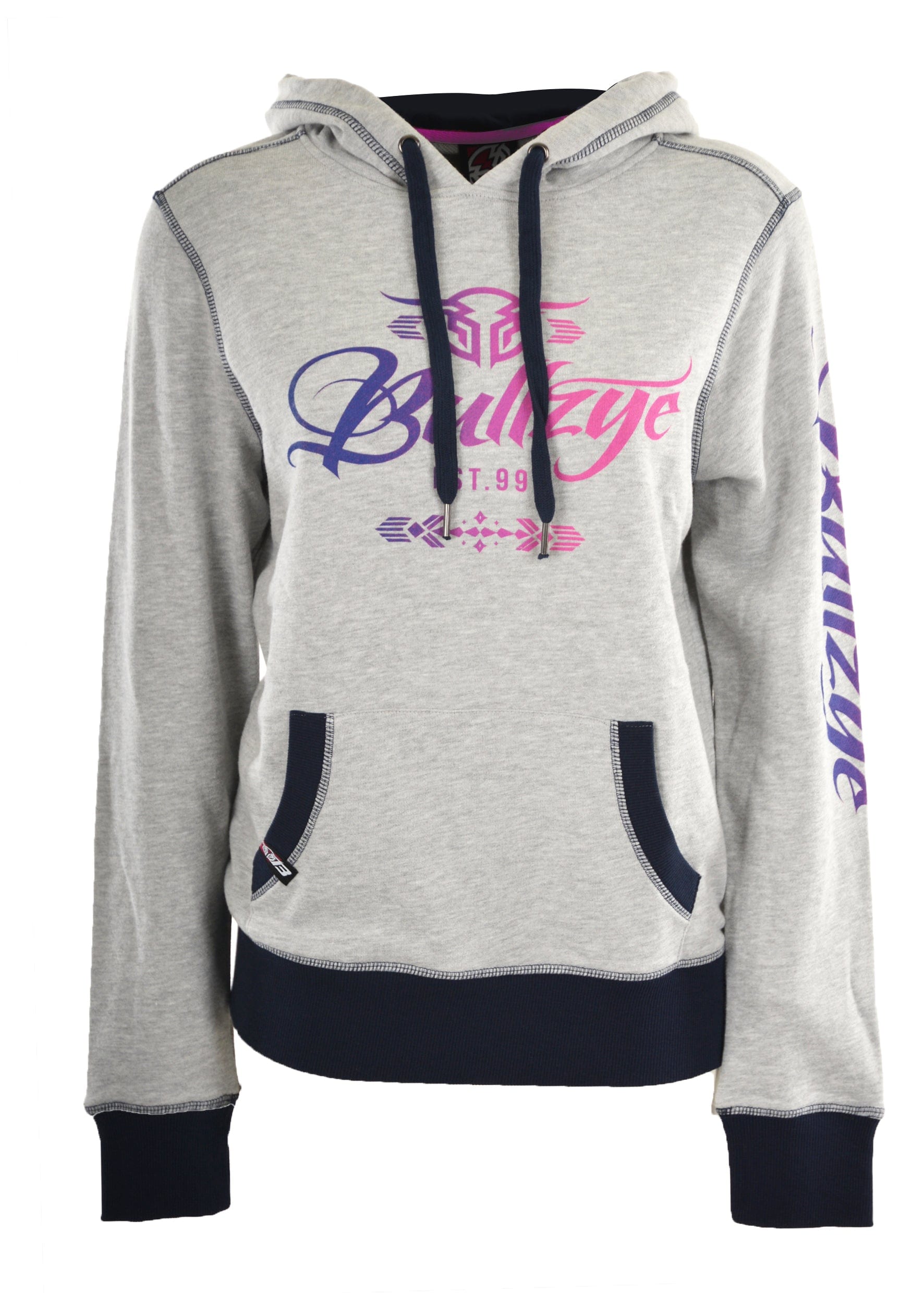 BULLZYE HOODIE B1W2505051 Womens Wild and Free Pullover Hoodie | Light Grey Marle