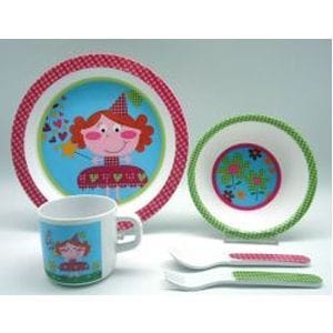 ES KIDS BABY MELAMINE 5 PC SET - GIRLS