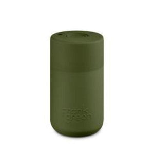 Frank Green KEEP CUP 5KHR1S4 12oz Original Reusable Cup with Push Button Lid | Khaki