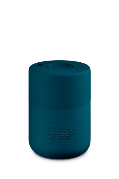 Frank Green KEEP CUP Marine Blue 8oz Original Reusable Cup with Push Button Lid