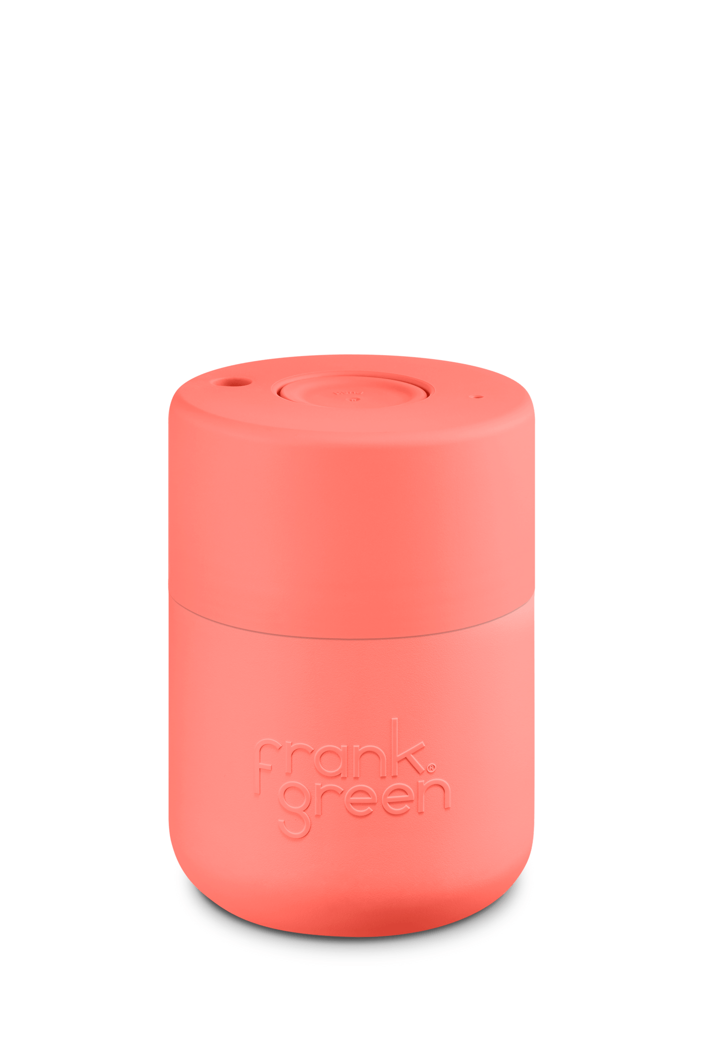 Frank Green KEEP CUP Living Coral 8oz Original Reusable Cup with Push Button Lid