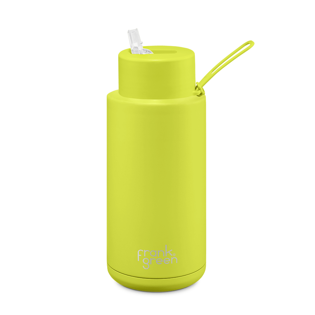 Frank Green REUSABLE CUPS 9NYR4S8 34oz Reusable Bottle | Neon Yellow