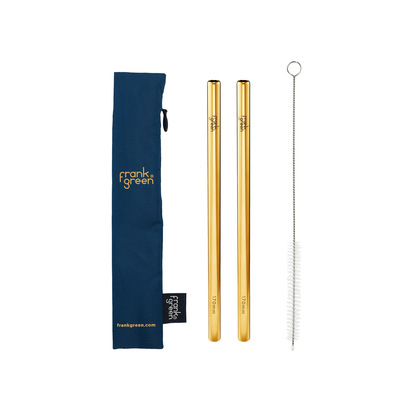 Frank Green reusable straw R12OCS7 Straw Pack + Brush | Deep Ocean