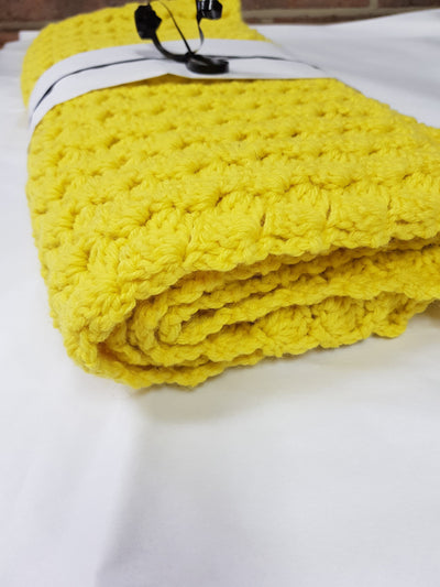 Hidden Valley Clothing BLANKET Hand Crocheted Throw | Sunshine