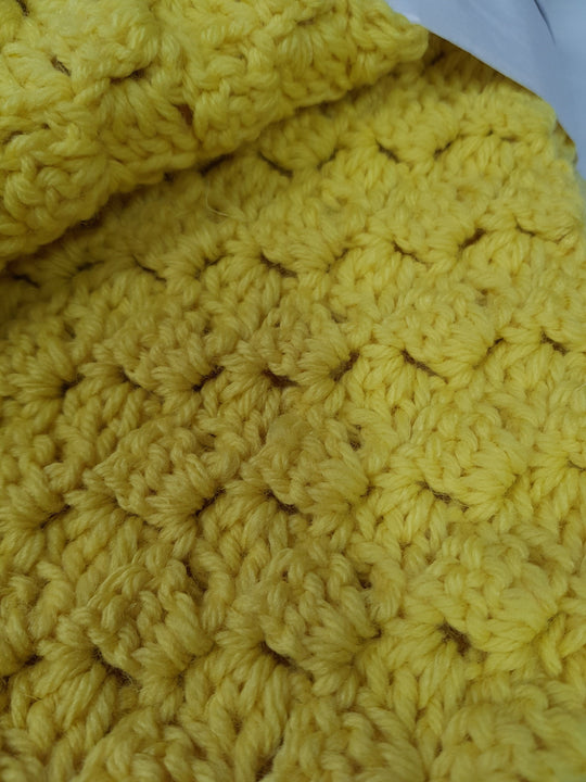 Hidden Valley Clothing BLANKET Hand Crocheted Throw | Sunshine