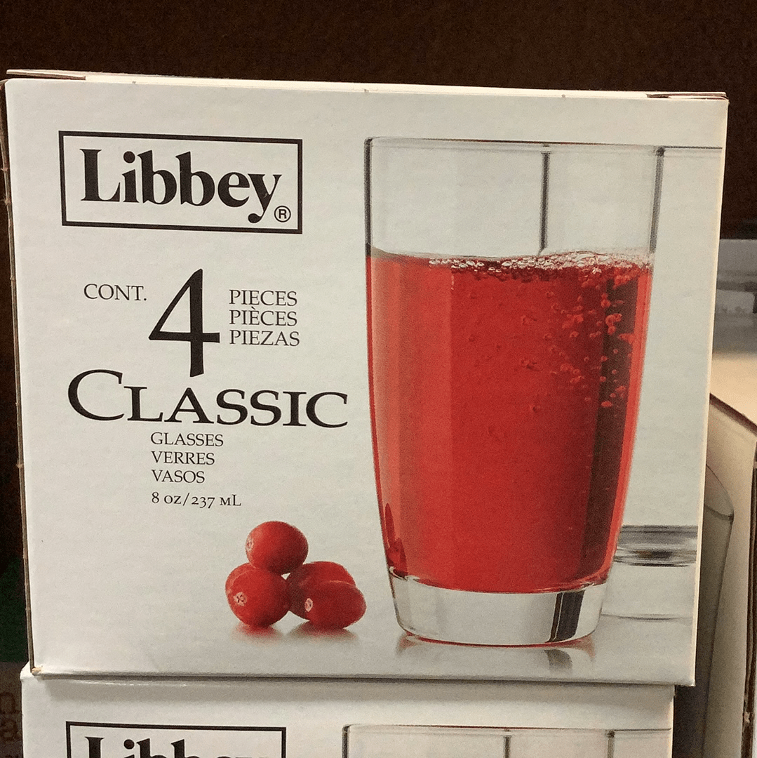 Hidden Valley Clothing Libbey 4 Piece Classic Glass set