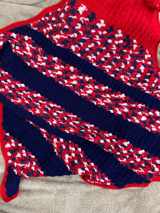 1431521 Sydney Throw Rug | Red White and Blue