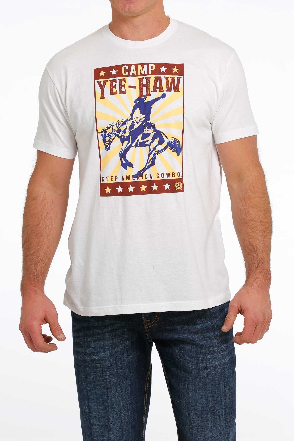 MTT1690541 Men's Keep America Cowboy Tee | Cream