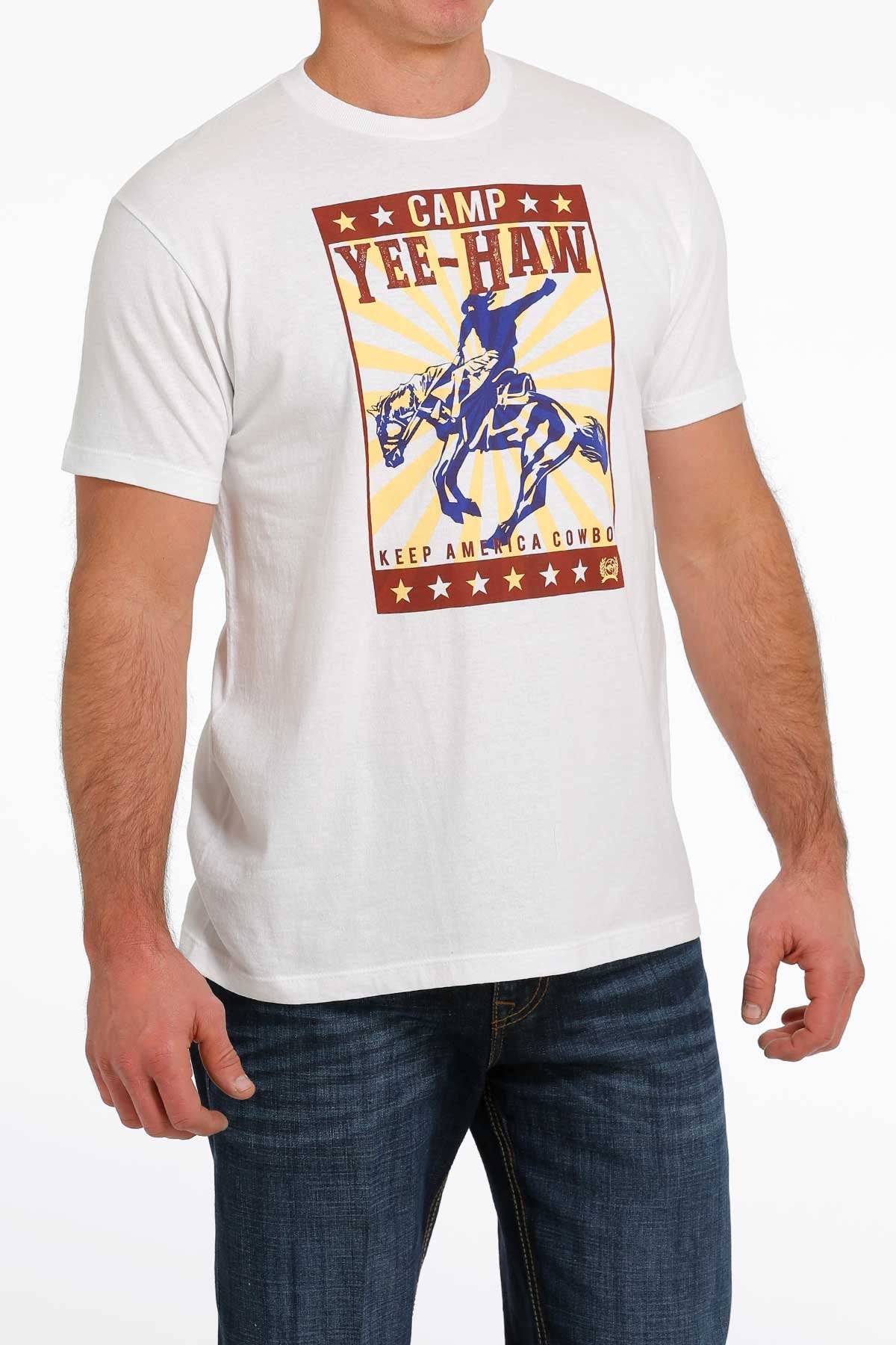 MTT1690541 Men's Keep America Cowboy Tee | Cream