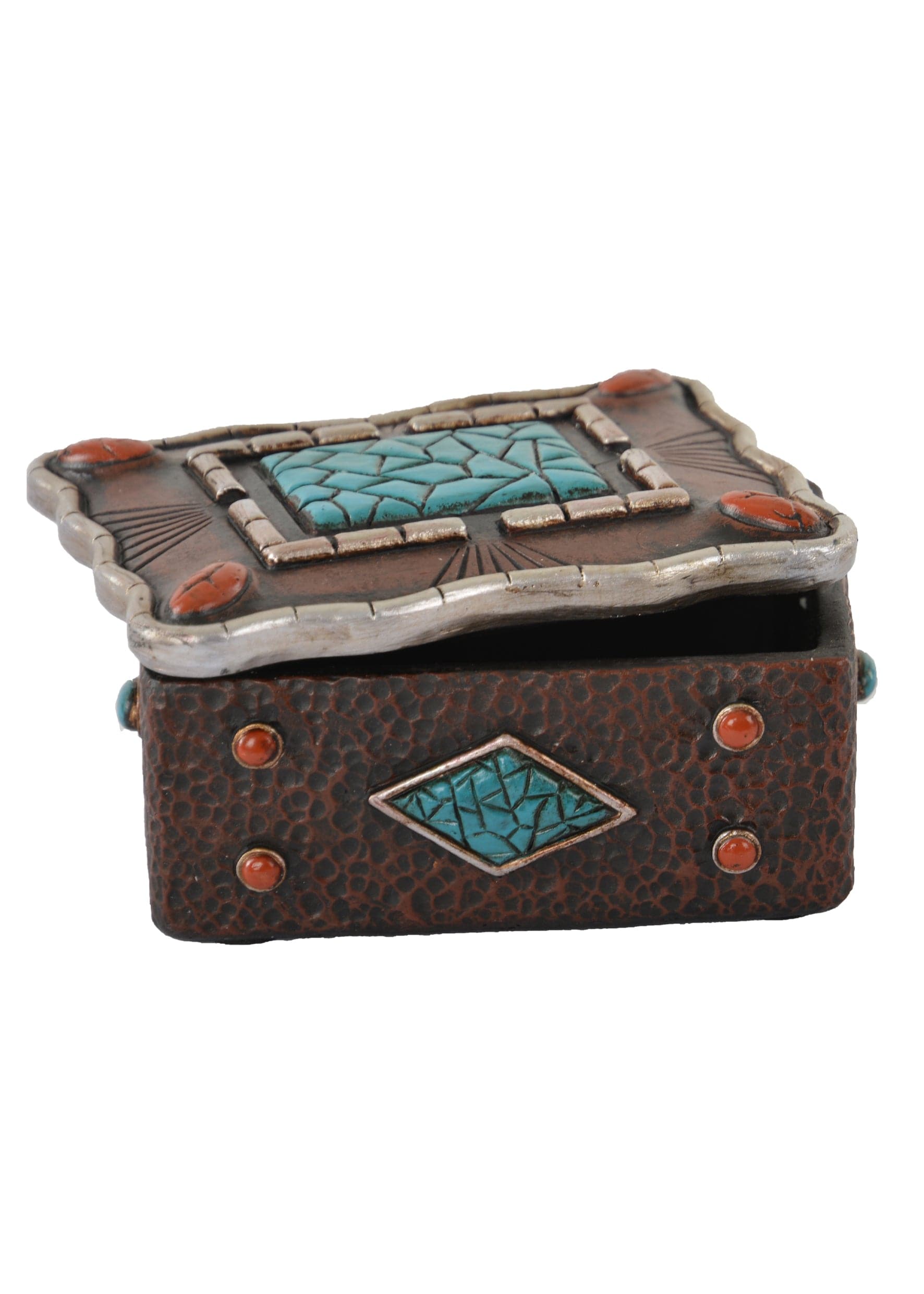 PURE WESTERN JEWELLERY BOX P1S1944GFT Turquoise Mosaic Jewellery Box