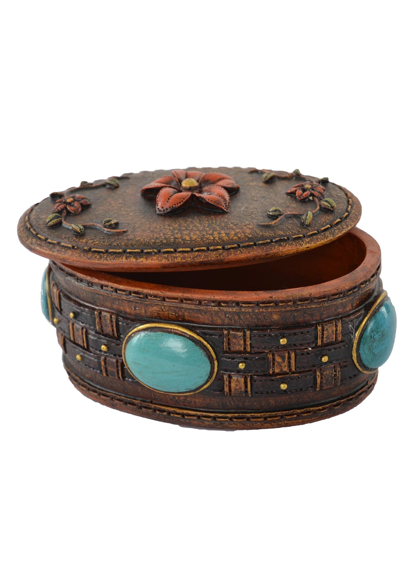 PURE WESTERN JEWELLERY BOX P1S1945GFT Concho and Flower Jewellery Box