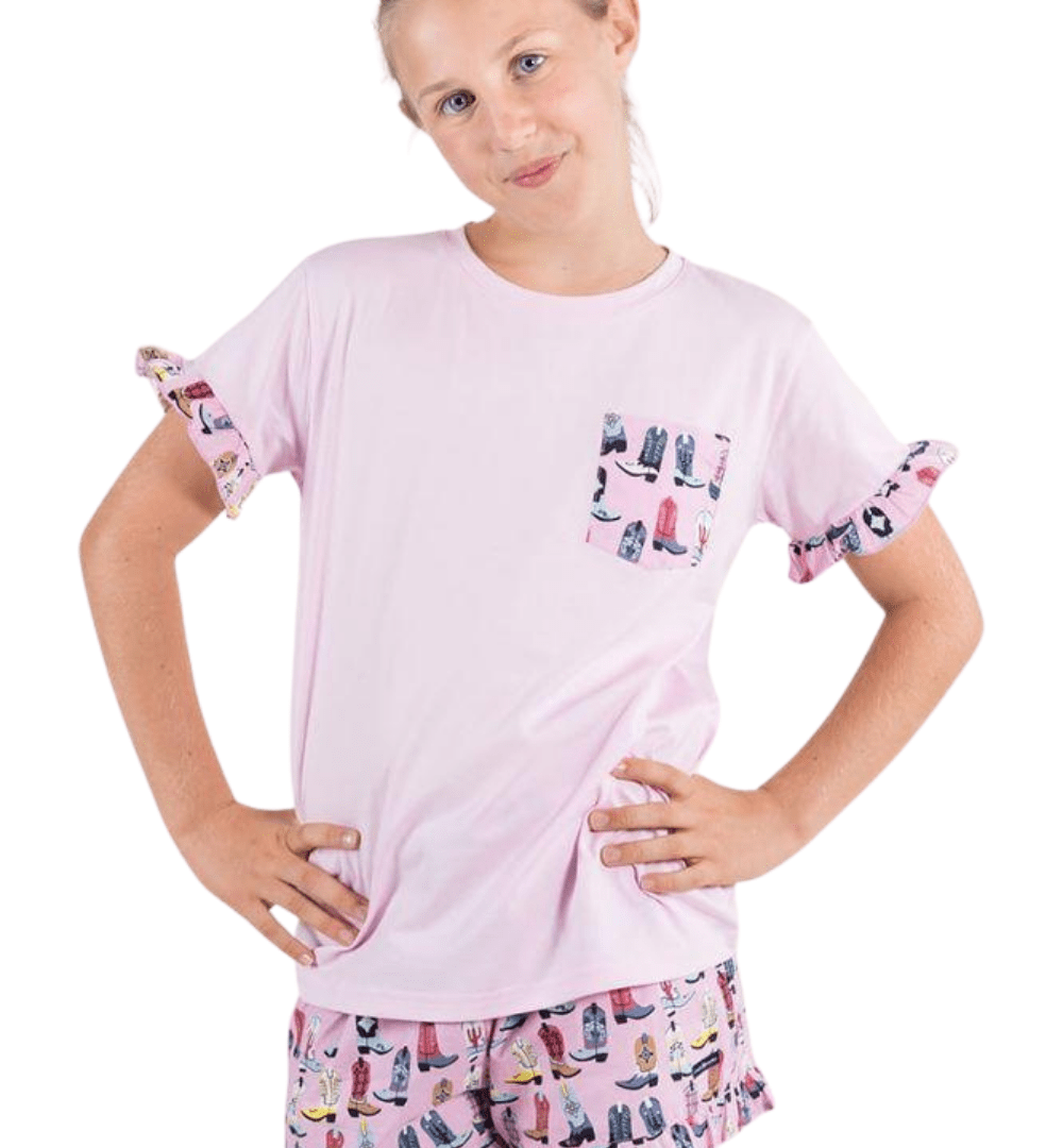 RINGERS WESTERN Baby & Toddler Outfits 320216RW Bonnie Girls Short Pyjama Set