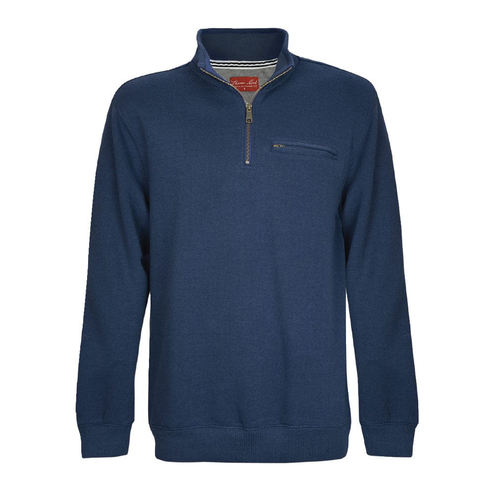 THOMAS COOK BOOTS AND CLOTHING JUMPER TCP1515088 Men's Murray 1/4 Zip Neck Top | Dark Navy