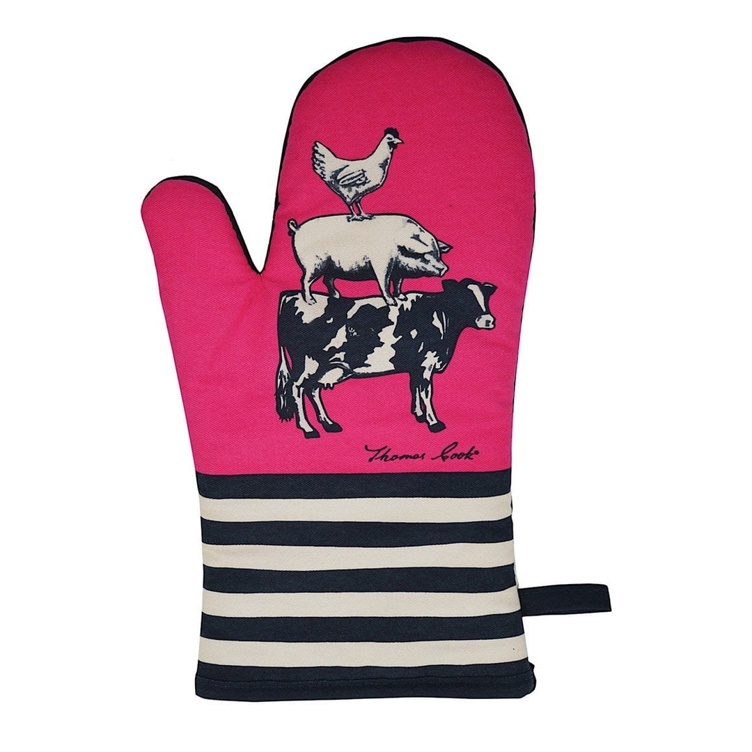 THOMAS COOK BOOTS AND CLOTHING Oven Mitts & Pot Holders Animal Pyramid TCP2922130 Farm Friends Mitt Holder Set