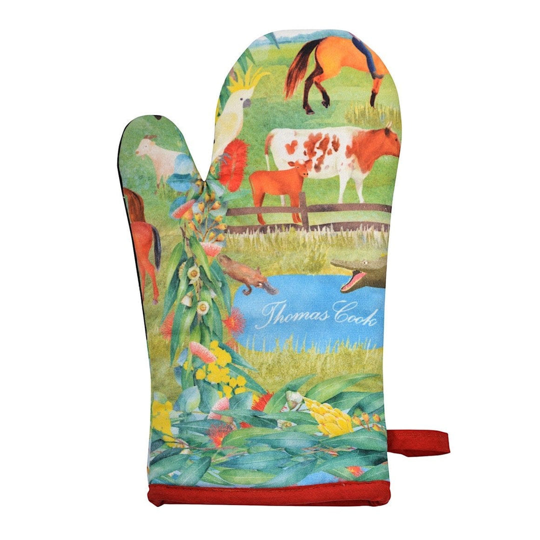 THOMAS COOK BOOTS AND CLOTHING Oven Mitts & Pot Holders Farm Yard TCP2922130 Farm Friends Mitt Holder Set