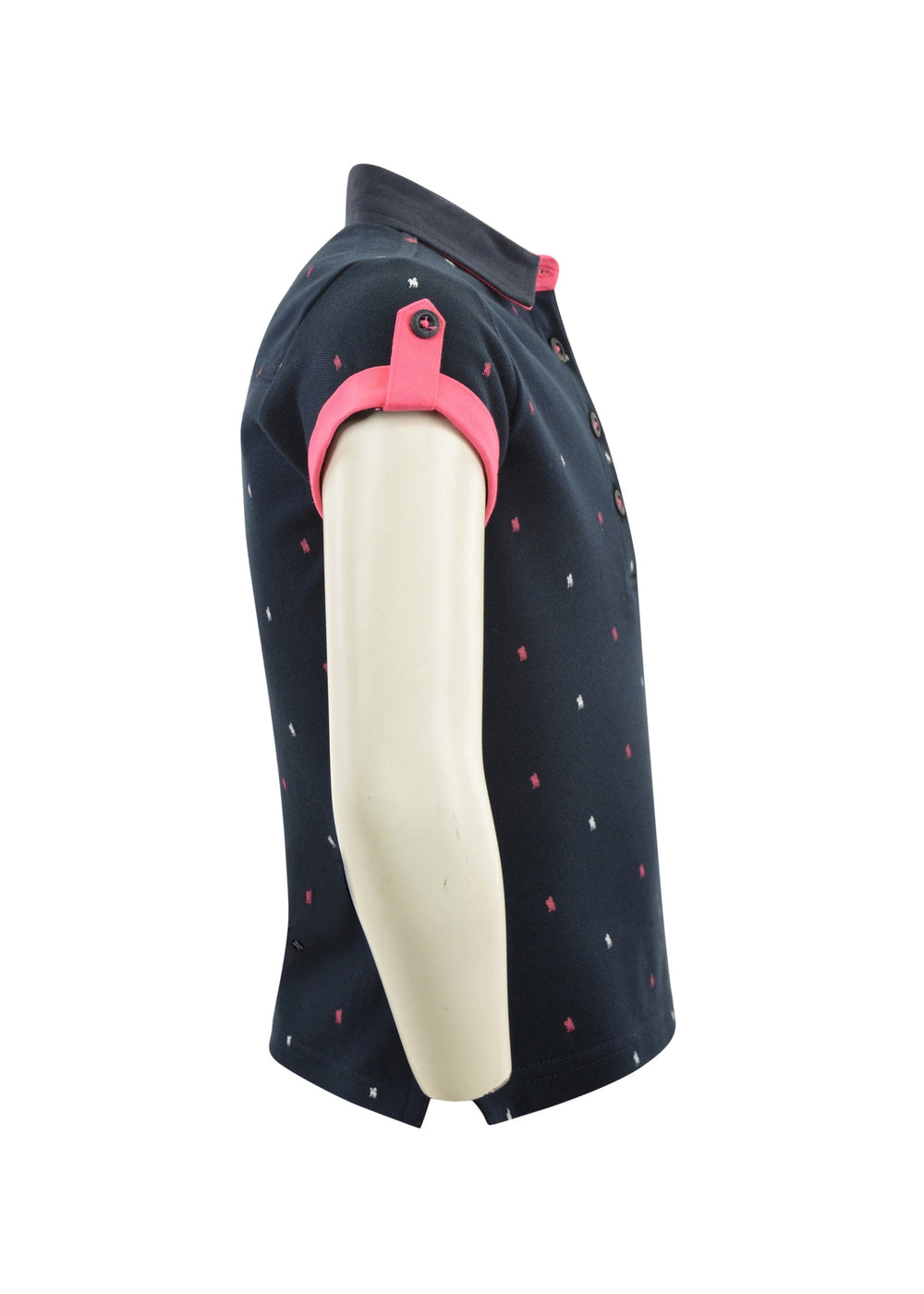 THOMAS COOK BOOTS AND CLOTHING POLO T1S5510063 Girl's Lucy Polo | Dark Navy/White/Pink