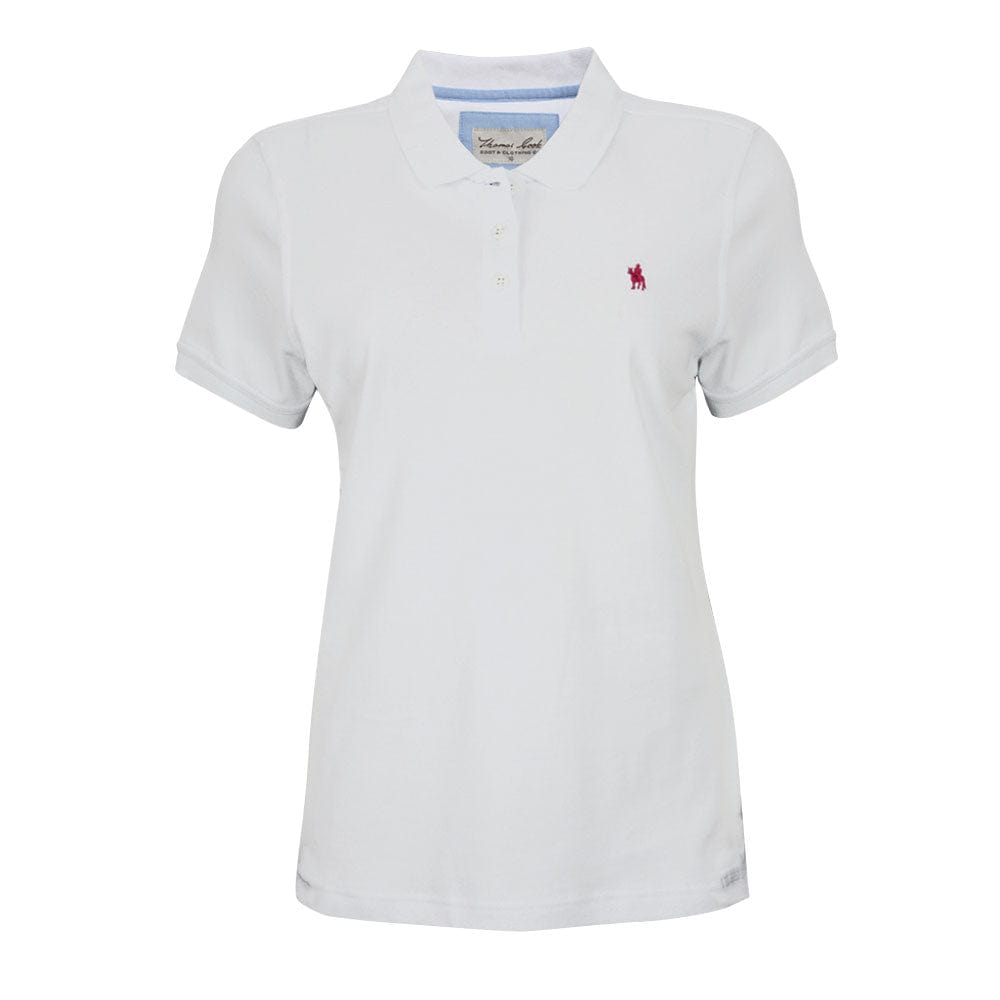 THOMAS COOK BOOTS AND CLOTHING POLO TCP2512059 Classic Stretch Polo | White