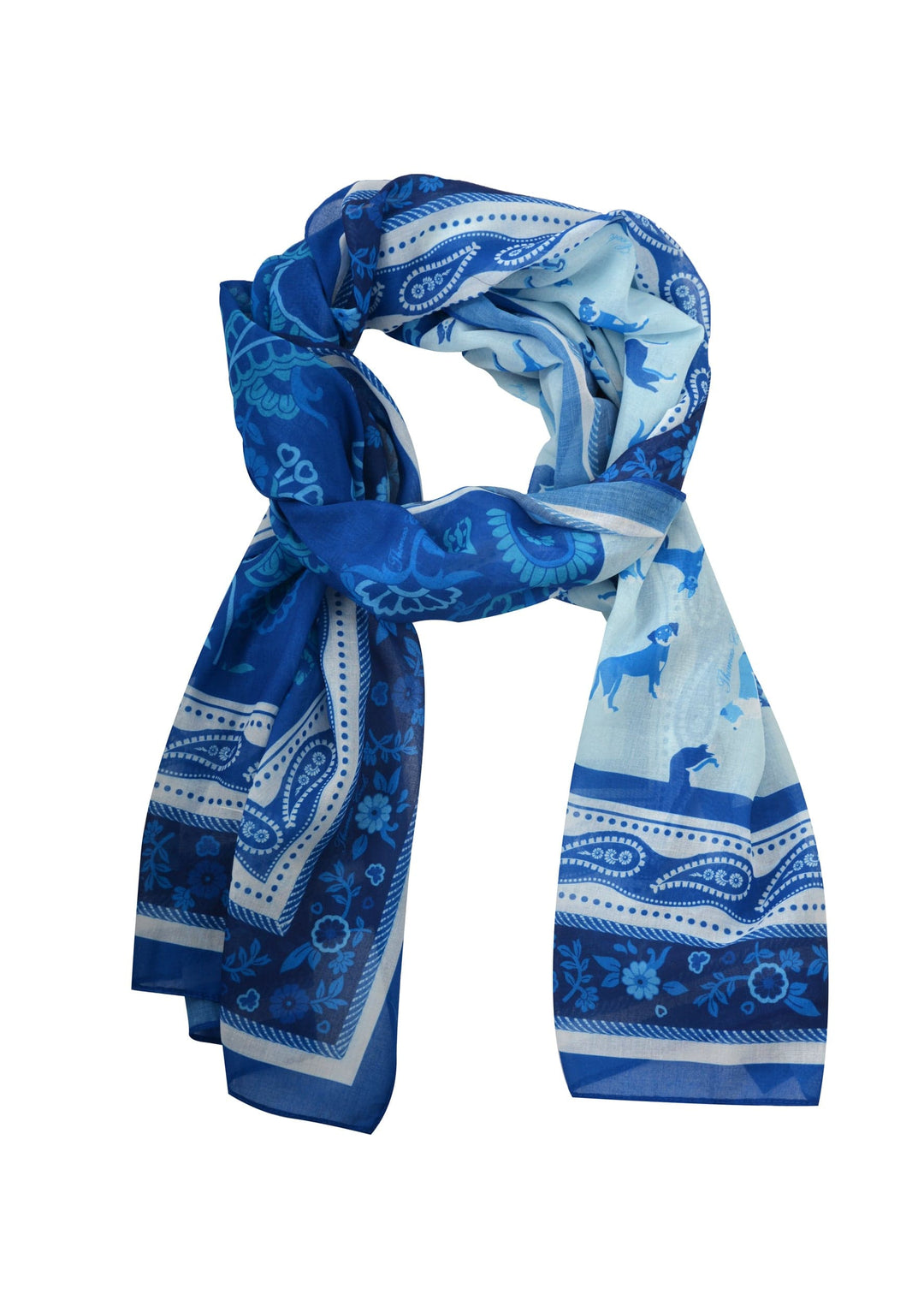 THOMAS COOK BOOTS AND CLOTHING SCARF T1S2900SCF Womens Everyday Thomas Cook Print Scarf | Blue
