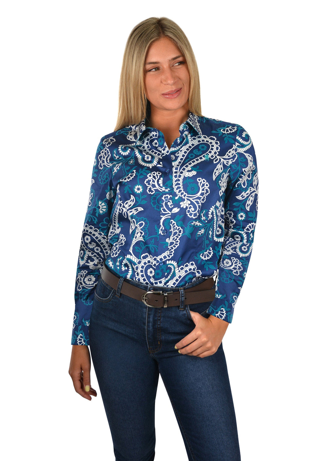 THOMAS COOK BOOTS AND CLOTHING SHIRT T1S2118046 Women's Hanna Shirt | Dark Blue