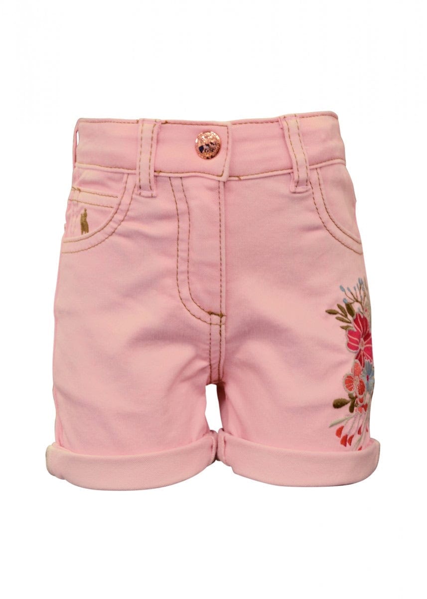 THOMAS COOK BOOTS AND CLOTHING SHORTS T1S5300072 Girls Embroidered Denim Shorts | Pink