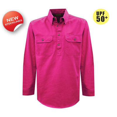 THOMAS COOK BOOTS AND CLOTHING WORK SHIRTS TCP2100163 Women's Heavy Drill 1/2 placket Shirt | Multiple Colours