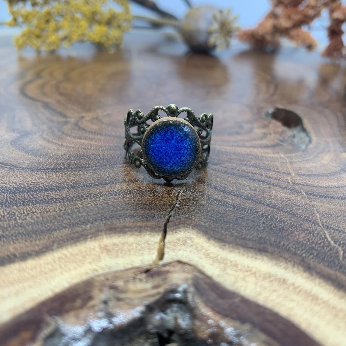 WOLF & CLAY Rings Blue Mina Ceramic Ring